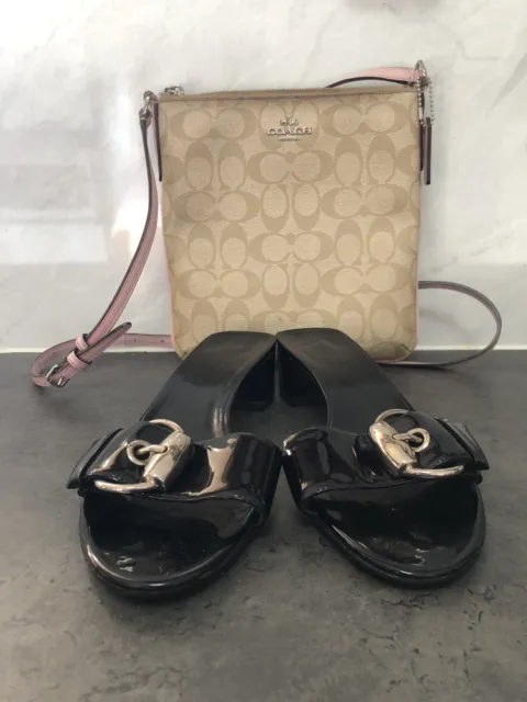 Authentic Gucci Black  Cutout Wedge Sandals Size 36c