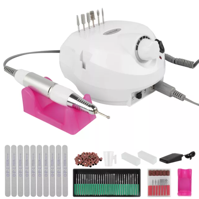 Profi Nagelfräser Elektrische Nagelfeile Nagelfraser Nail Maniküre Set 30000 RPM