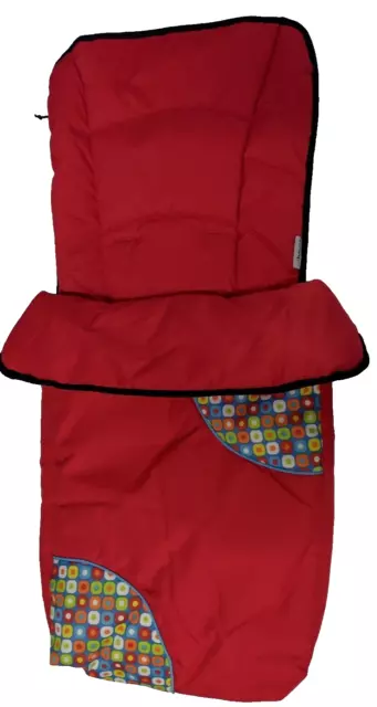 NUOVO HAUCK Cosytoes Footmuff per Passeggino Buggy Pram a Punti ROSSO