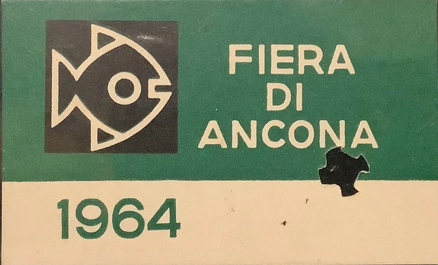 Ancona 1964 biglietto / tessera Fiera