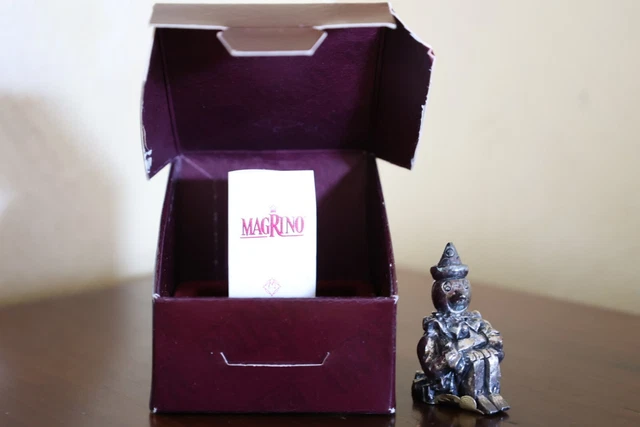 ✔️ Miniatura Argento Magrino Pinocchio Argenteria Collezione Argento Miniature