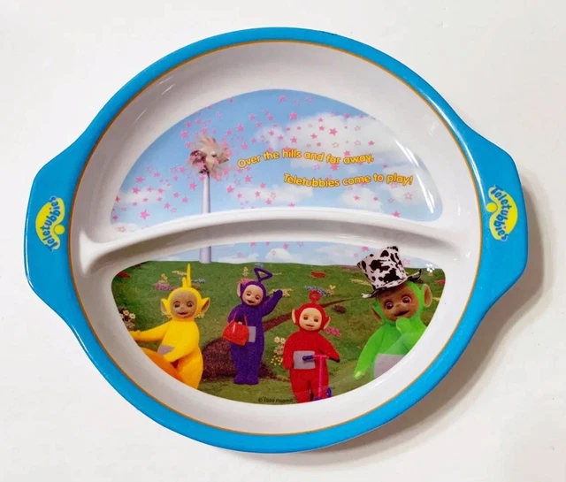Zak! Teletubbies Melamine Plate Divided Sectioned 7” Small Shallow Dish Vintage