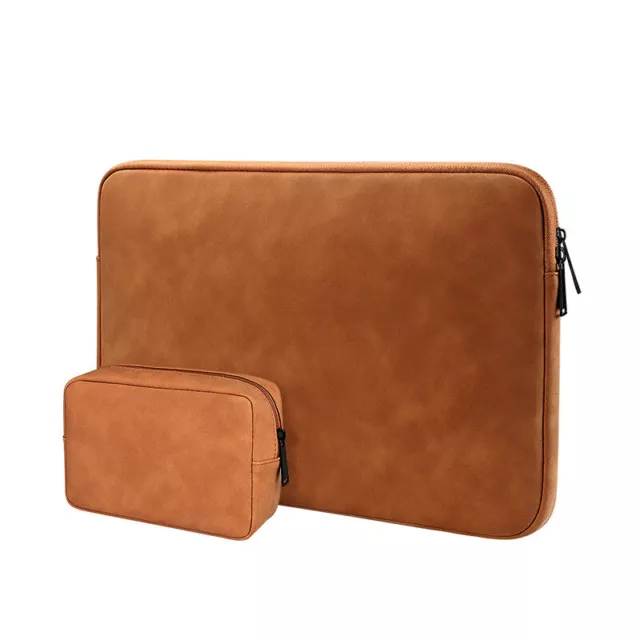 Leather Laptop Sleeve Bag Case For MacBook Air Pro M3 M2 Notebook 13 14 16 inch