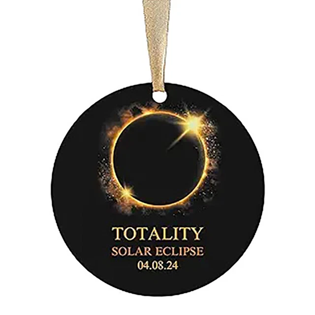 SOLAR ECLIPSE SIGN Personalized Solar Eclipse Solar Eclipse Ornament ...