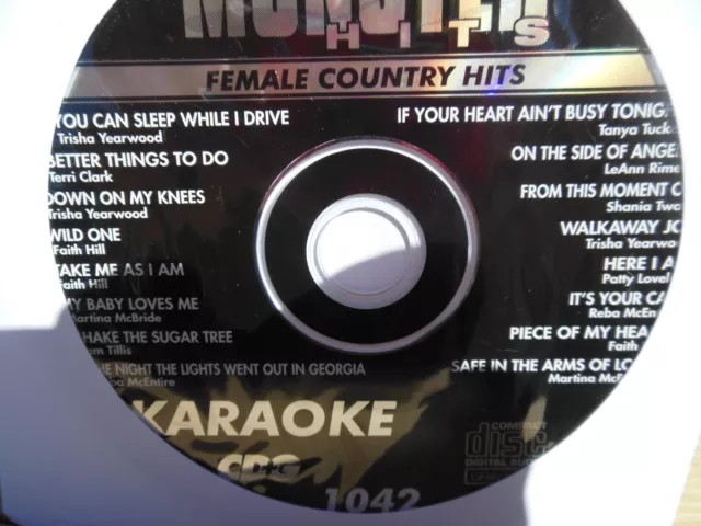 Monster Hits Karaoke CD+G vol-1042/ Trisha Yearwood,Faith Hill,Martina Mcbride+