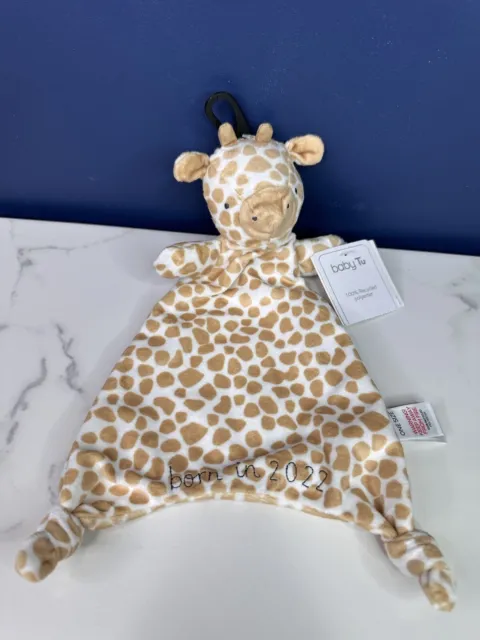 TU Sainsburys Giraffe Comforter Soother Blankie Blanket Soft Toy Born In 2022