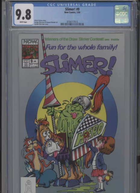 Slimer #9 Mt 9.8 Cgc White Pages Staton Story Morrison Cover And Art Bender Art