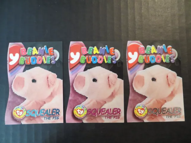 Ty Beanie Babies Series III S3 Teal Magenta Silver Squealer Buddy Puzzle Card 30