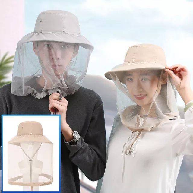 Fly Netting Anti-bee Bug Fishing Cap Mesh Caps Mosquito Net Beekeeper Veil