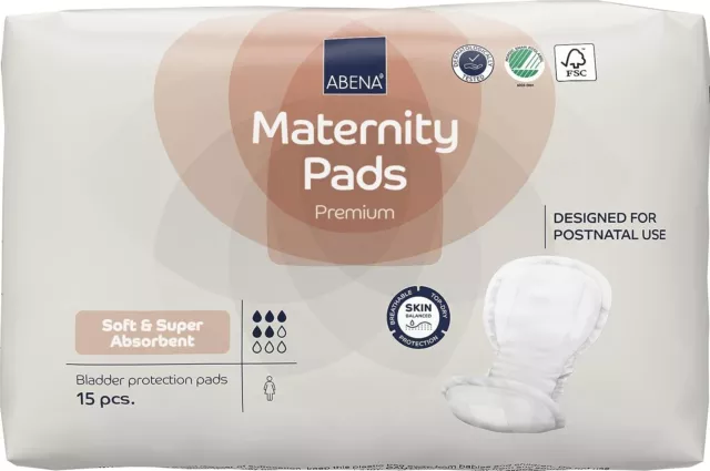 Premium Maternity Pads for Women Super Absorption, Soft Disposable Pads for....