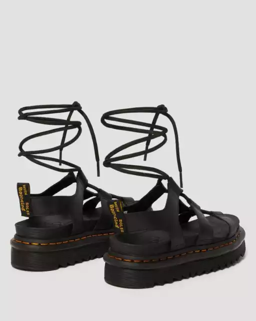 Dr.Martens Femmes Sandale Style Gladiateur en Cuir Hydra Noir 3