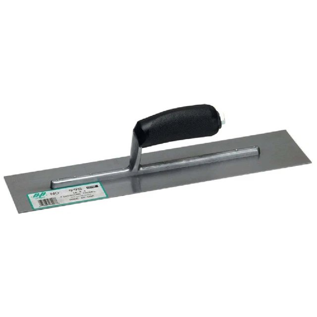 QLT 4 In. x 16 In. Finishing Trowel with Curved Plastic Handle 18344 QLT 18344