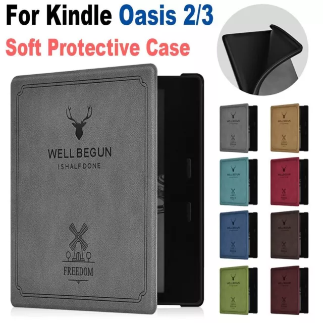 9/10th Generation 7 inch E-book Reader Folio Case for Kindle Oasis 2/3