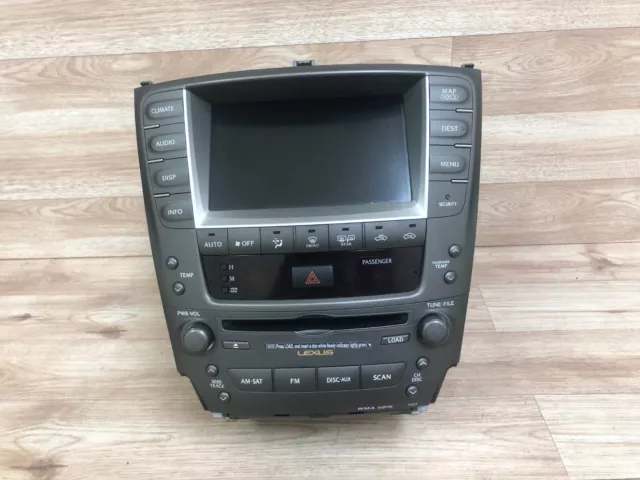 Lexus Oem Is250 Is350 Front Navigation Radio Stereo Screen Headunit 2006-2009