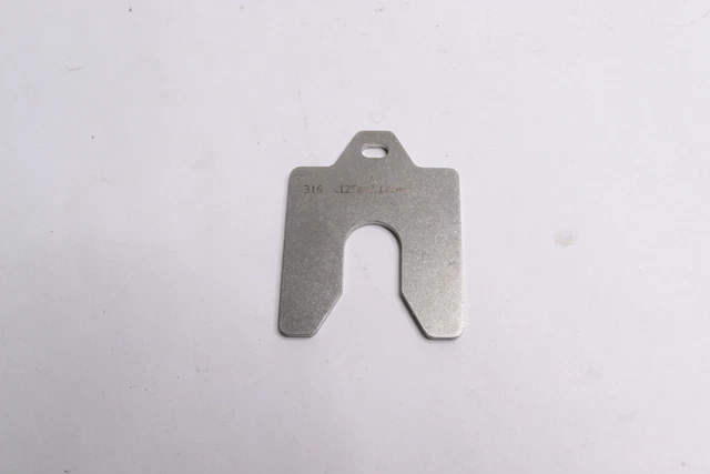(4-Pk) Maudlin Slotted Shim Kit 316 SS MSA .125 x 2 x 2" 316-MSA125-5