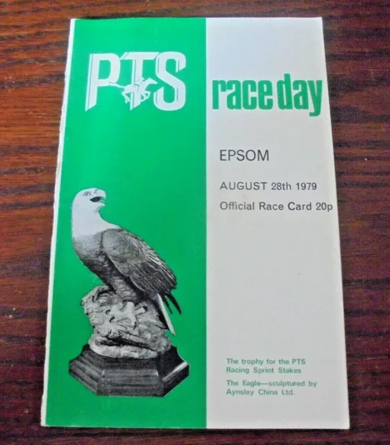 Epsom Race Card August 28Th, 1979 - Bank Holiday Meeting, Second Day - Pts Day