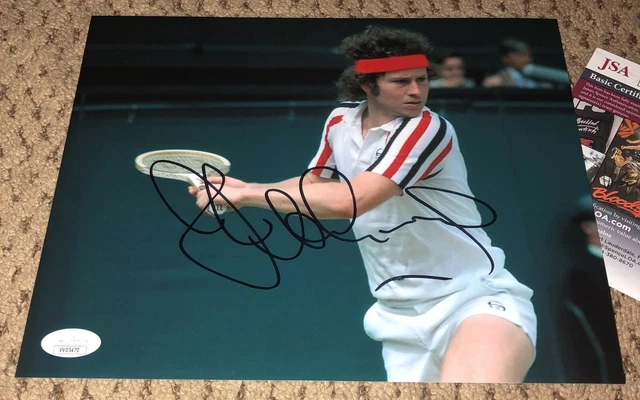 John Mcenroe Signed 8X10 Photo Autograph Tennis Mac Jsa Auto