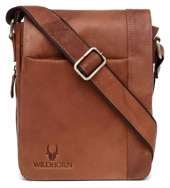 Nuevo WILDHORN Cuero Genuino Cabestrillo Bolso Mensajero