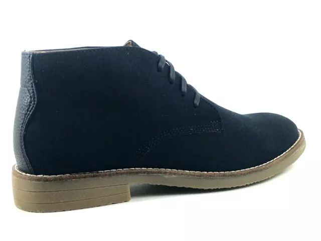 FIND. MENS UK 6 EU 39 Navy Blue Faux Suede Lace Up Desert Chukka Boots ...