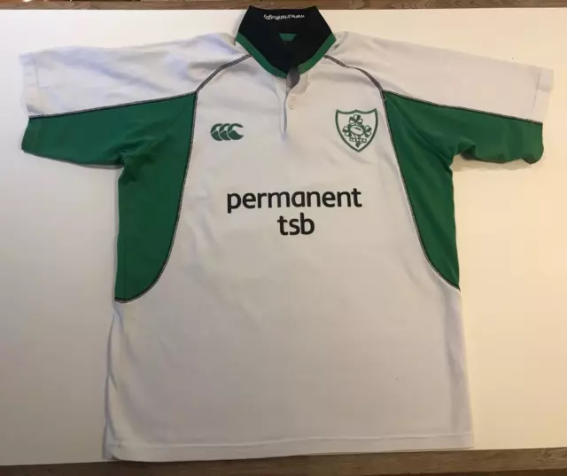 Canterbury Ireland Large Rugby Jersey -  Vintage Great Condition - short sleeve