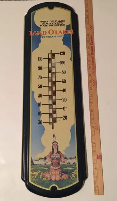 Vintage LAND O' LAKES SWEET CREAM BUTTER THERMOMETER Rare Old Advertising