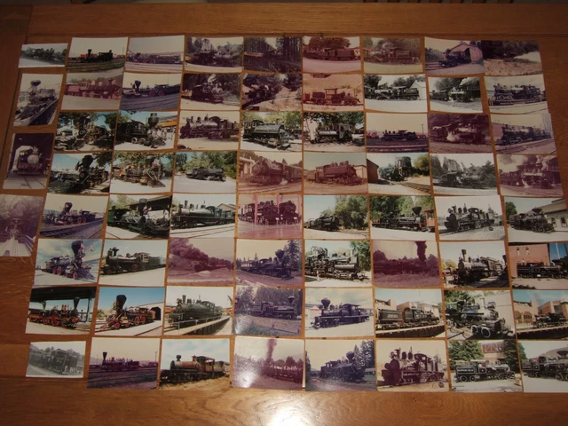 USA & CANADA. Original Steam Railway Photos. 1970s/80s.. 5x3.5" Good Quality