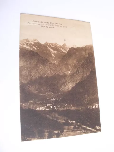 Torino - Catena Gran Paradiso vista da Locana - spedita f. p. 1921