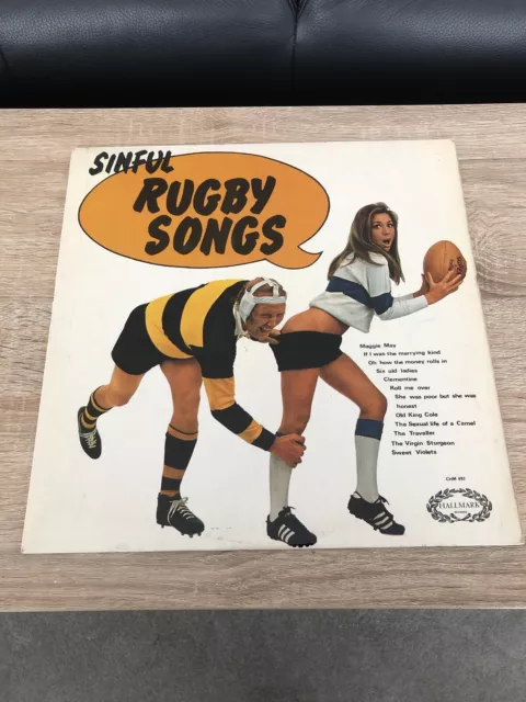 The Shower Room Squad, Sinful Rugby Songs Vinyl LP. UK 1ST Press.  VG+/VG+