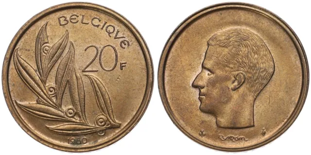 Belgien - Belgium 20 Francs 1980-2000 - verschiedene Jahrgänge