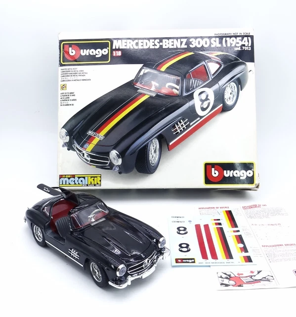 Burago 1:18 - Mercedes 300 SL 1954 Argent - Miniature Diecast - Collection