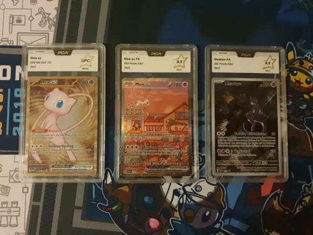 Lot de 3 Cartes Pokémon Promo Ultra-premium Mew PCA