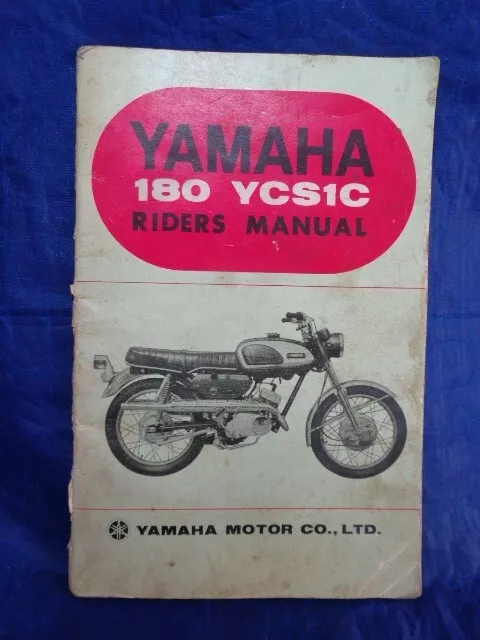 Yamaha 180 YCS1C Riders Manual Vintage Booklet