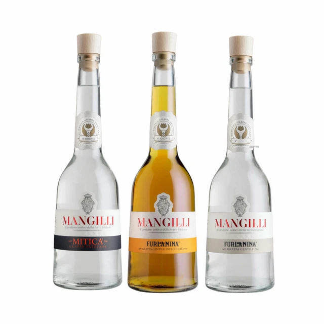 MAGNILLI GRAPPA 3ER Bundle, 3 Sorten italienischer Grappa, Alkohol, 3 x ...