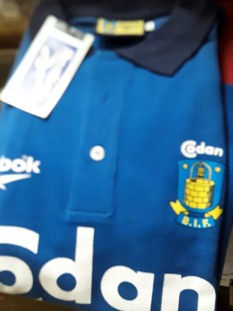 IF Bröndby Kopenhagen Reebok Polo Shirt Dänemark NEU Denmark Copenhagen Codan