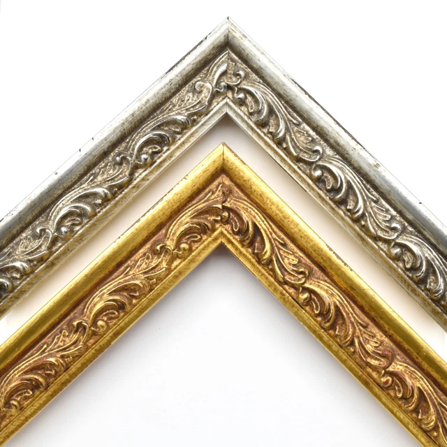 Louis XVI Style French Country Picture Frame Ornate Classical Decor Gold Silver