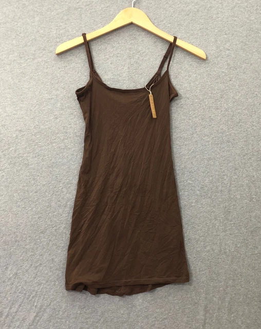 SKIMS Kim Kardashian Fits Everybody Slip Dress Color Cocoa Sz S AP-SLP-0651 NWT