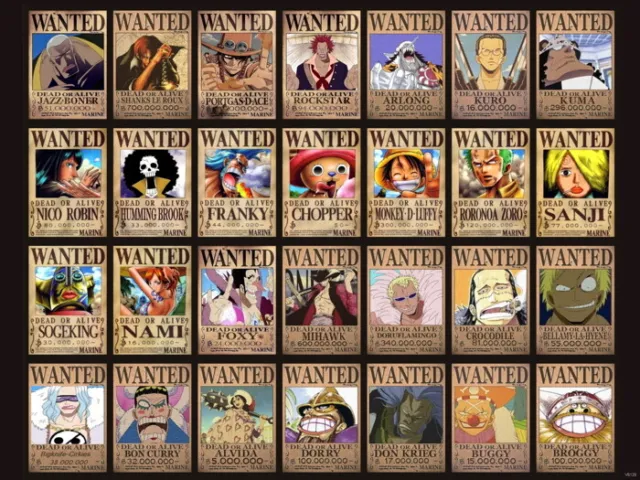 V6129 One Piece Characters Awesome Anime Manga Art POSTER PRINT PLAKAT