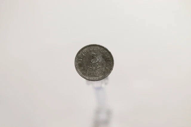 Germany War Money Token 5 Pfennig 1918 Waldsee Zinc B19 #T1746