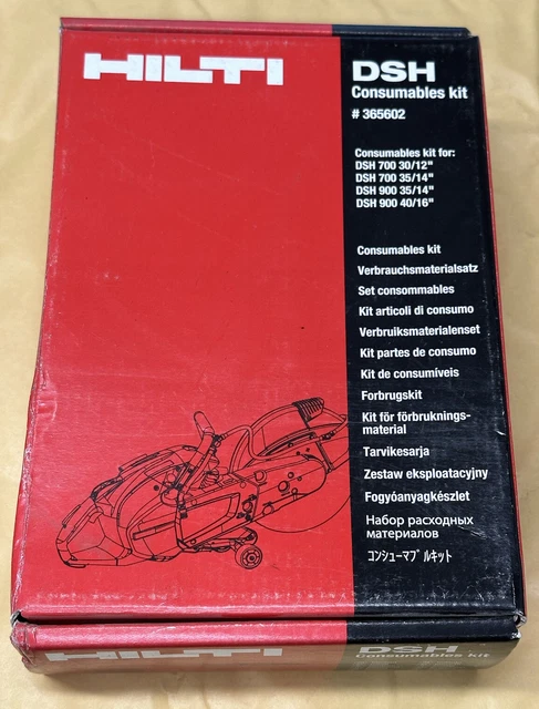 GENUINE HILTI SERVICE kit - Fits Hilti DSH700 DSH900 Disc Cutters ...