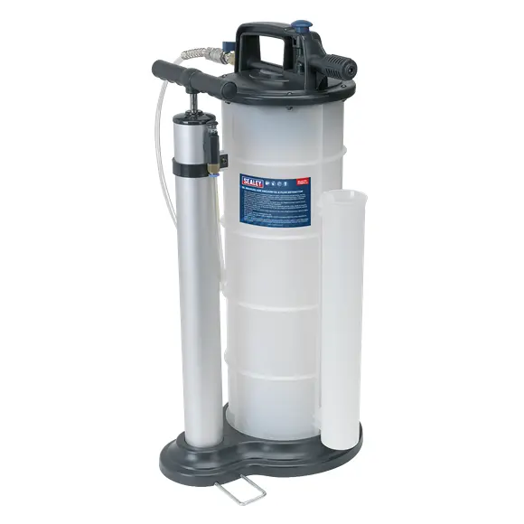Sealey TP6904 Vacuum Manual Air Fluid Extractor 9 Litre 9L Water Oil TP6904 (C)