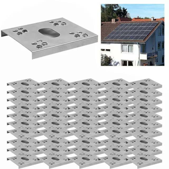 100X Solar Panel PV Erdung Clip Solarenergie Vorräte Unterlegscheibe LOVE