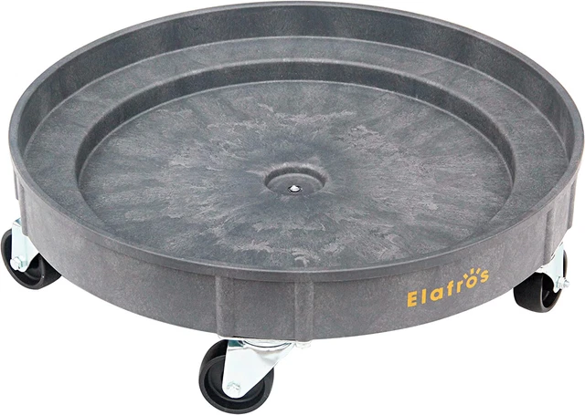 30 & 55 Gallon Heavy Duty Plastic Drum Dolly Durable Plastic Drum Cart 900 lb.