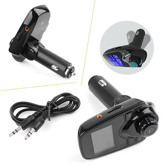 Transmetteur FM Bluetooth Voiture T25 - Charge Rapide USB, Appels Mains Libres | Compatible 12-24V Avec Lecteur MP3