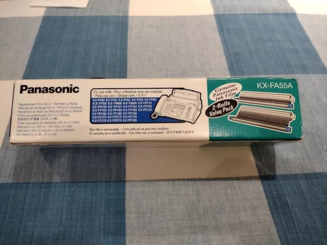 Panasonic KX-FA55A Fax Ink Replacement Film Cartridges 2 Roll Value Pack