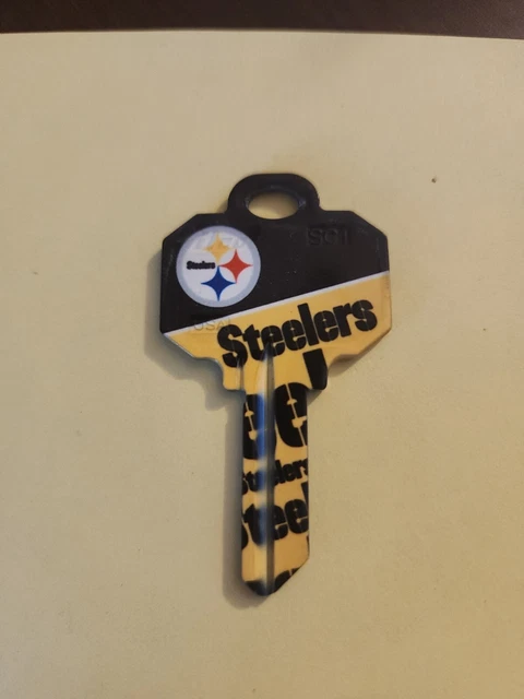 Pittsburgh Steelers NFL house key blank Schlage