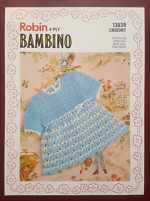 Baby Dress - 4 strati Bambino-crochet-Robin Knitting Pattern B14338