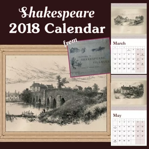 Shakespeare 2018 Calendar: From Sketches In Shakespeare **Brand New**