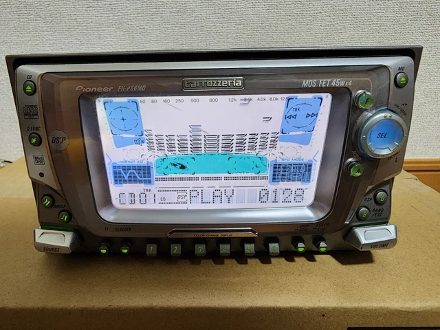 PIONEER CARROZZERIA FH-P66MD 2DIN CD MD Car Audio Player