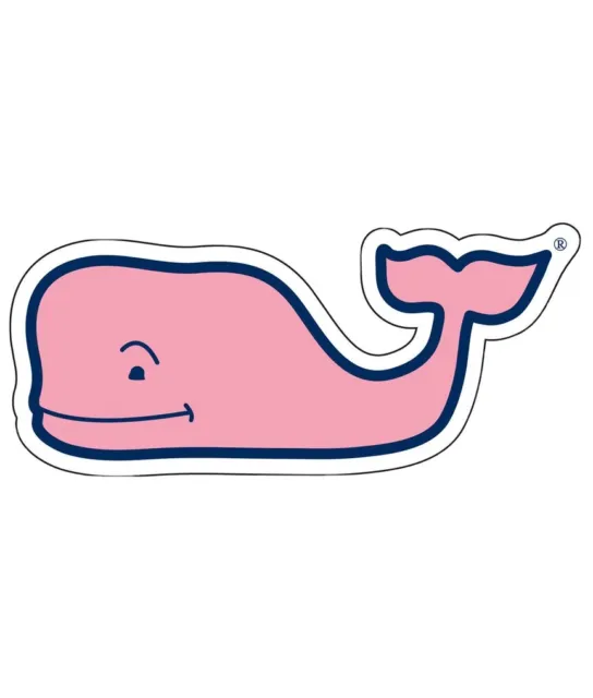 VINEYARD VINES Pink Whale Sticker