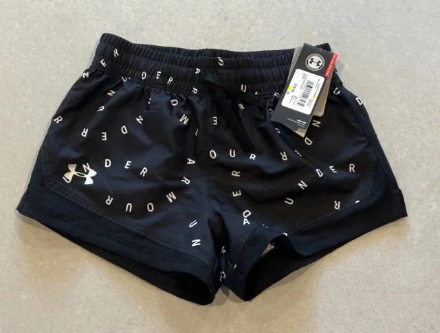 Under Armour Black Girls Activewear Shorts - Size M (10-12 Years) - BNWT
